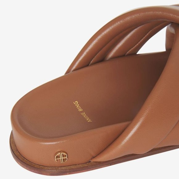 Anine Bing LIZZIE SLIDES COGNAC 38 - Picture 9 of 9